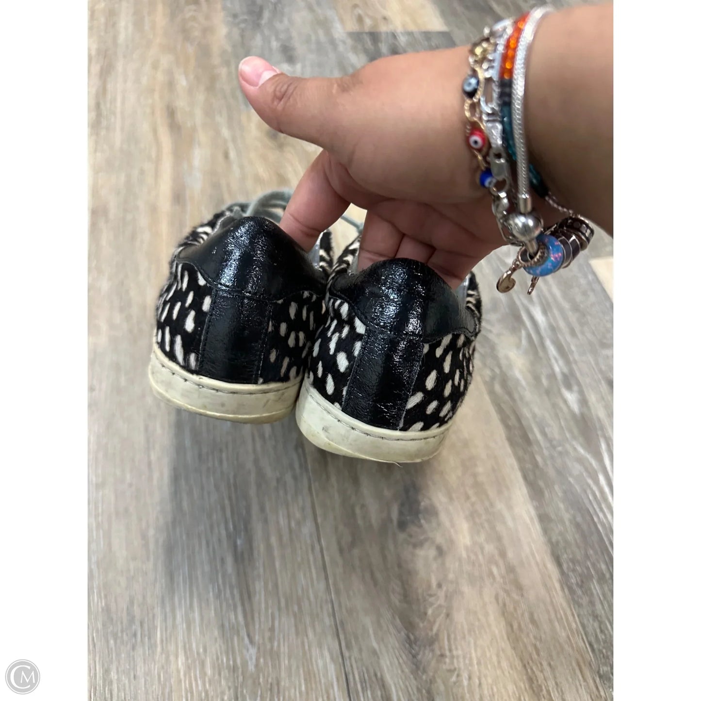 Shoes Sneakers By P448 In Black & White, Size: 7