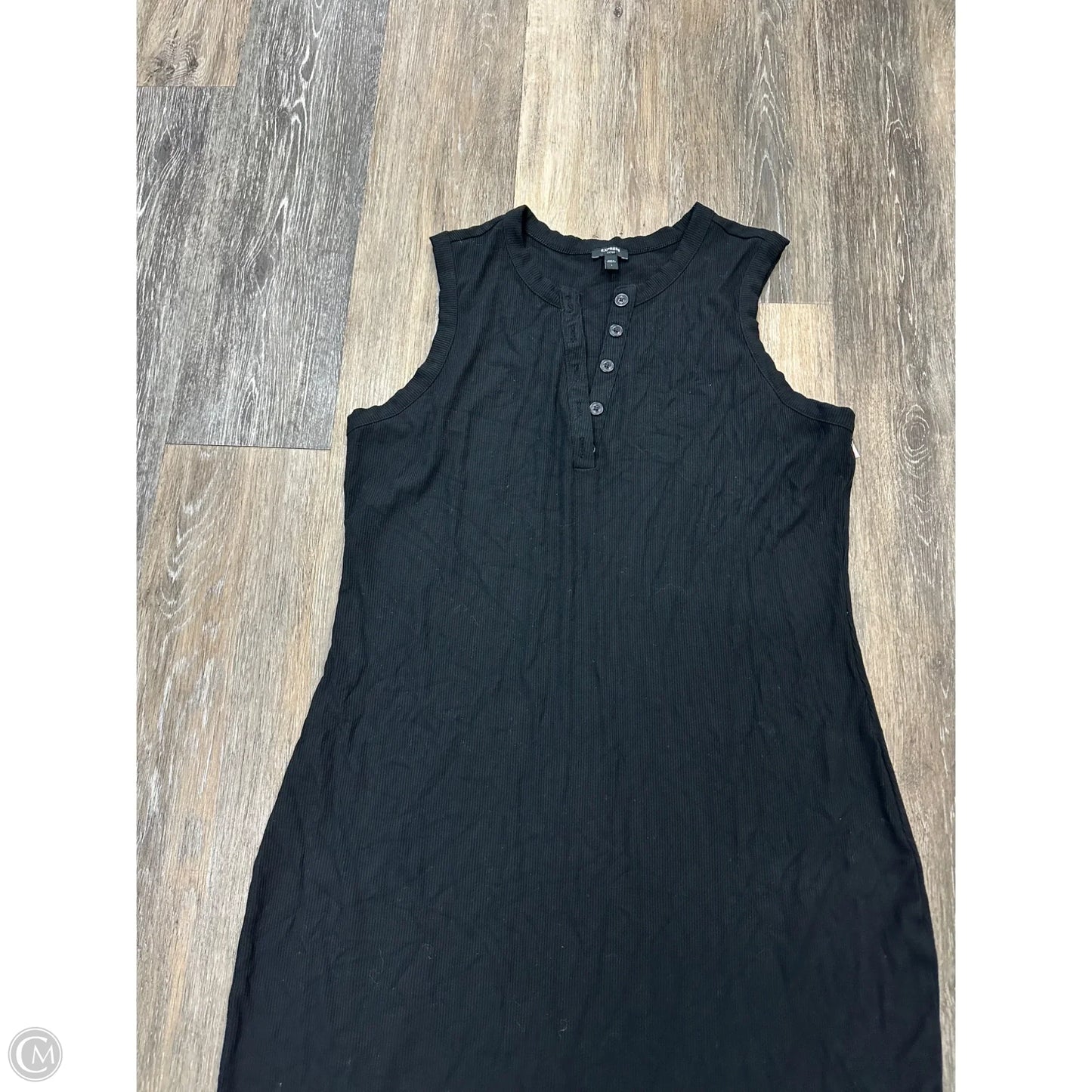 Dress Casual Maxi By Express In Black, Size: L