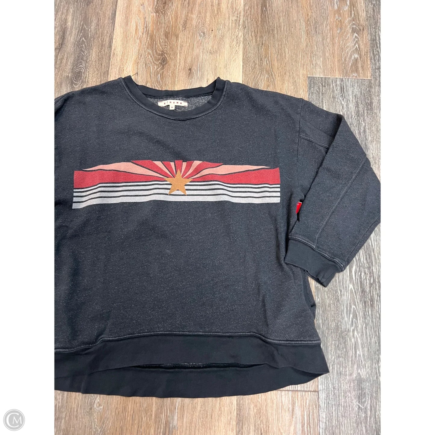 Sweatshirt Crewneck By Xirena In Grey, Size: M