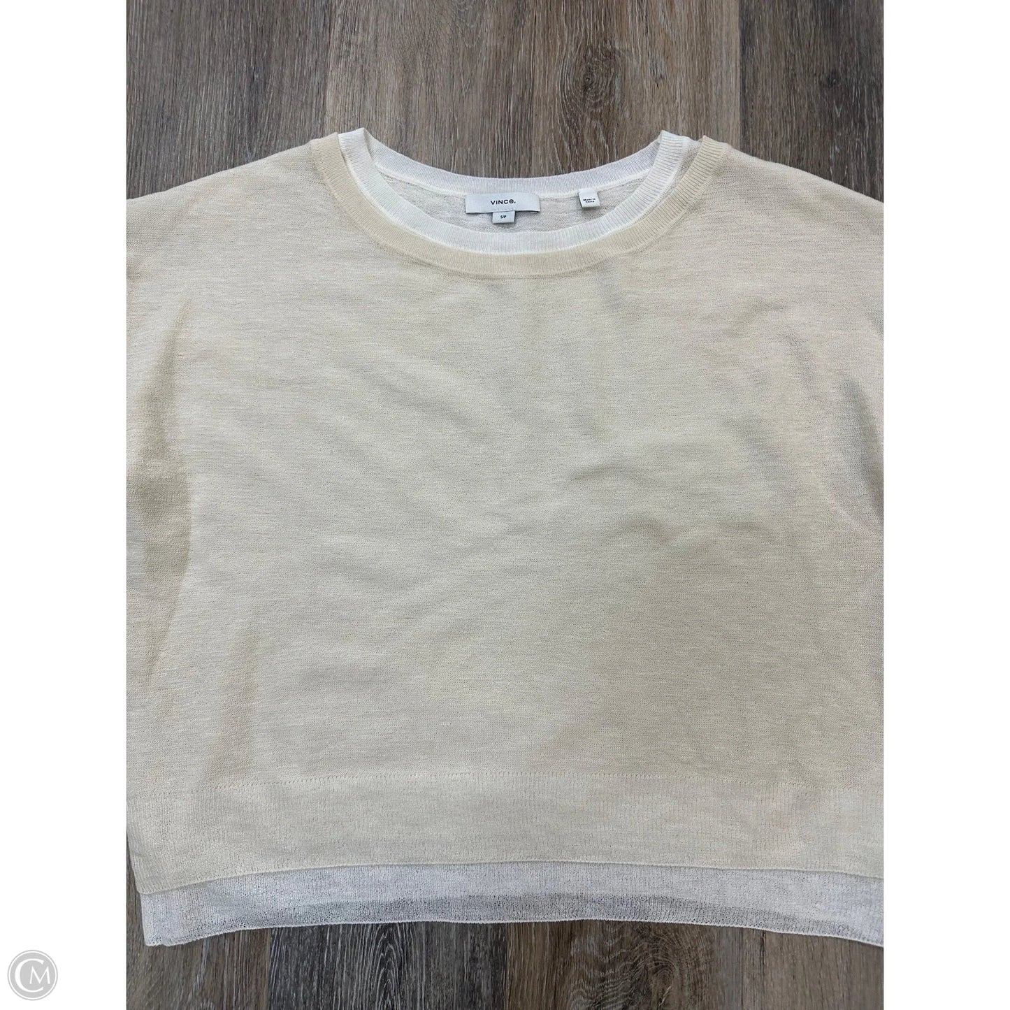 Sweater By Vince In Yellow, Size: S