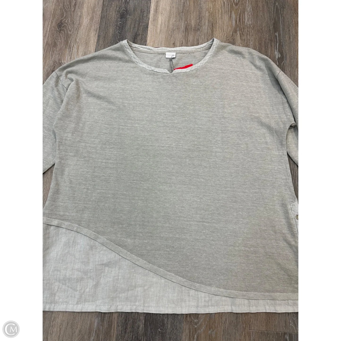 Top Long Sleeve By Poetry In Green, Size: 1x