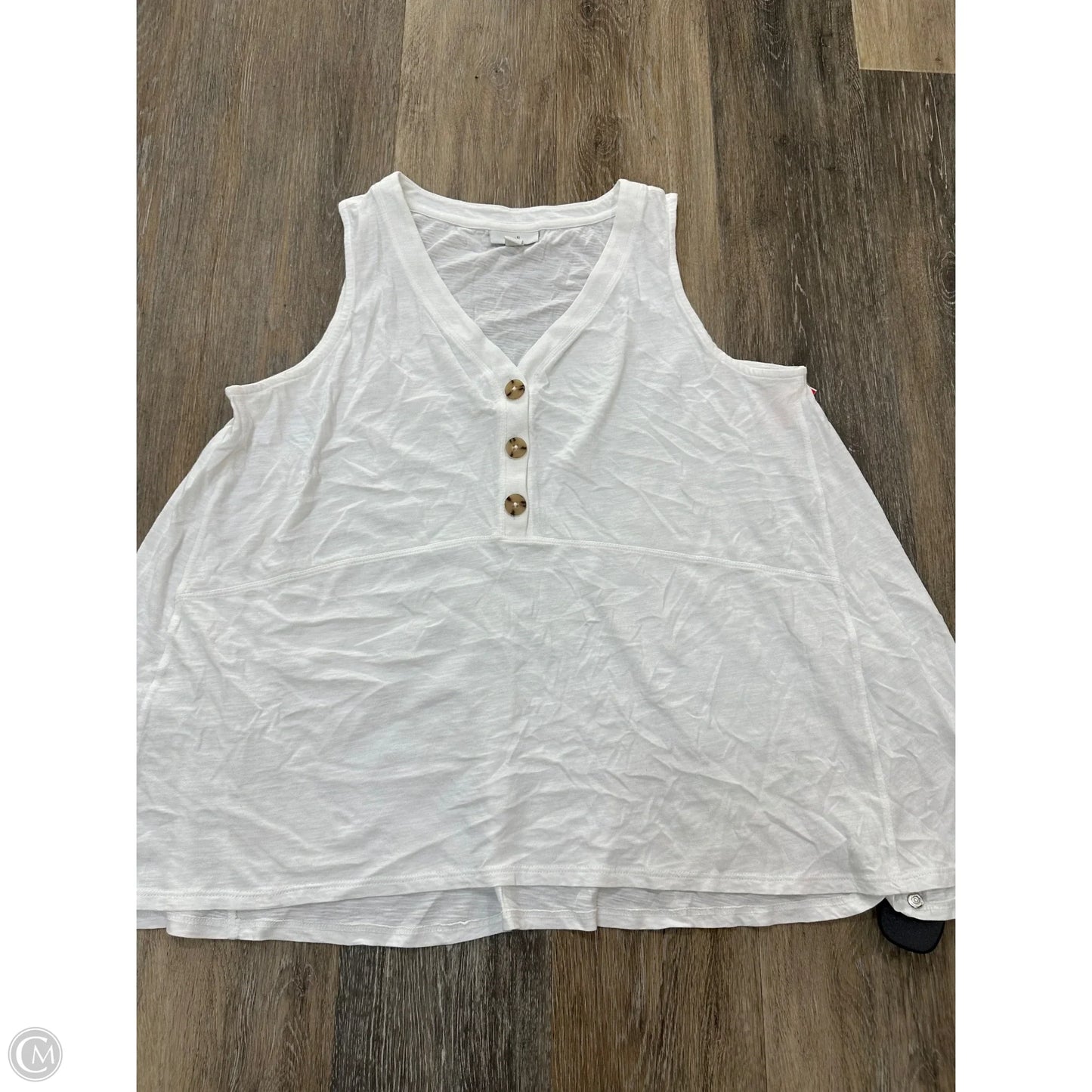 Tank Top By J. Jill In White, Size: L