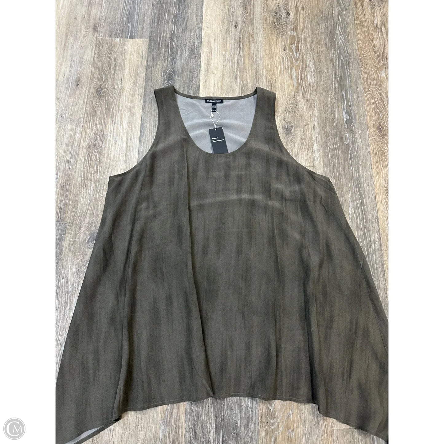 Tunic Sleeveless By Eileen Fisher In Green, Size: Xl