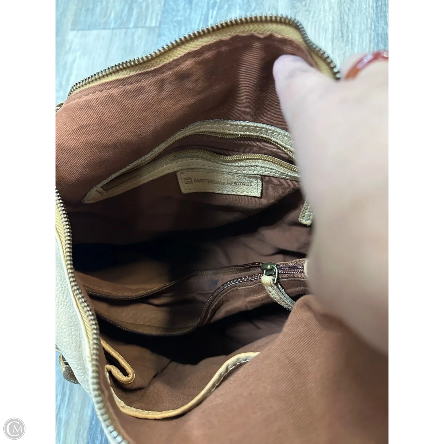 Handbag Leather By Amsterdam Heritage, Size: Large