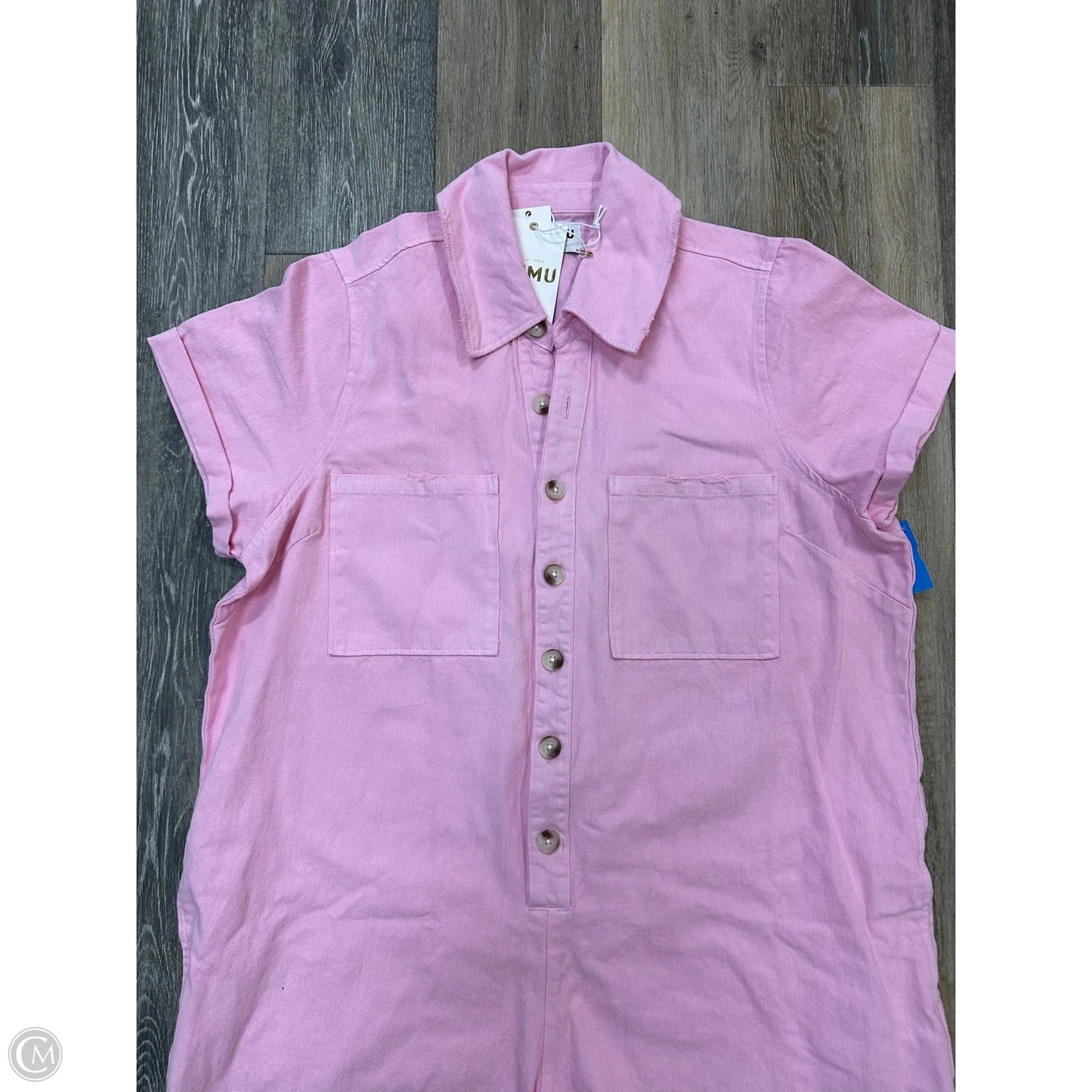 Romper By Show Me Your Mumu In Pink Denim, Size: Xxl