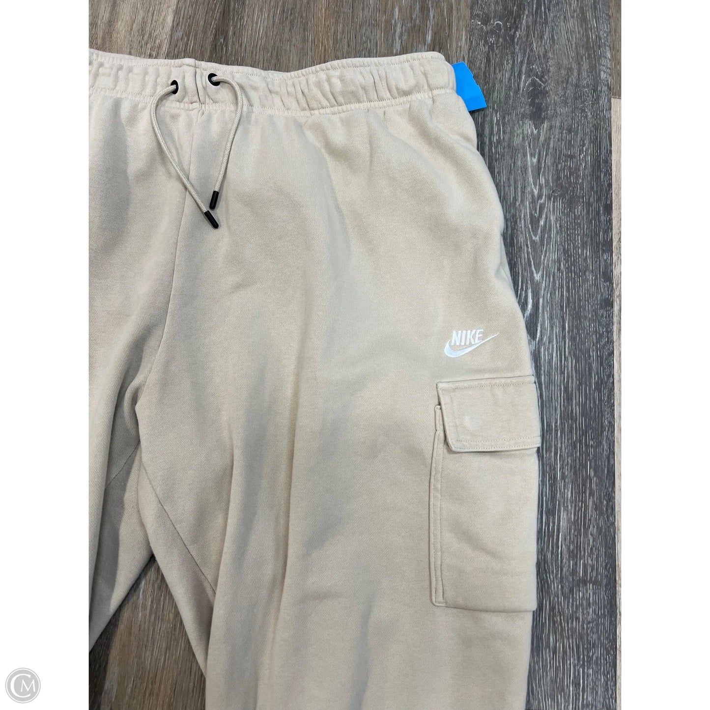 Athletic Pants By Nike Apparel In Beige, Size: 2x