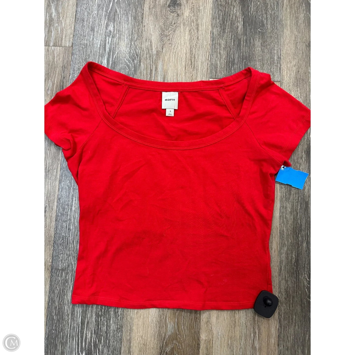 Top Short Sleeve By Maeve In Red, Size: S