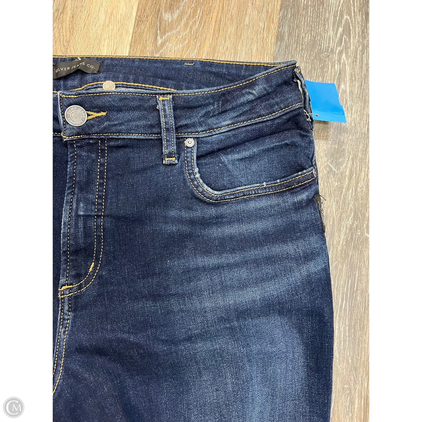 Jeans Straight By Silver In Blue Denim, Size: 18