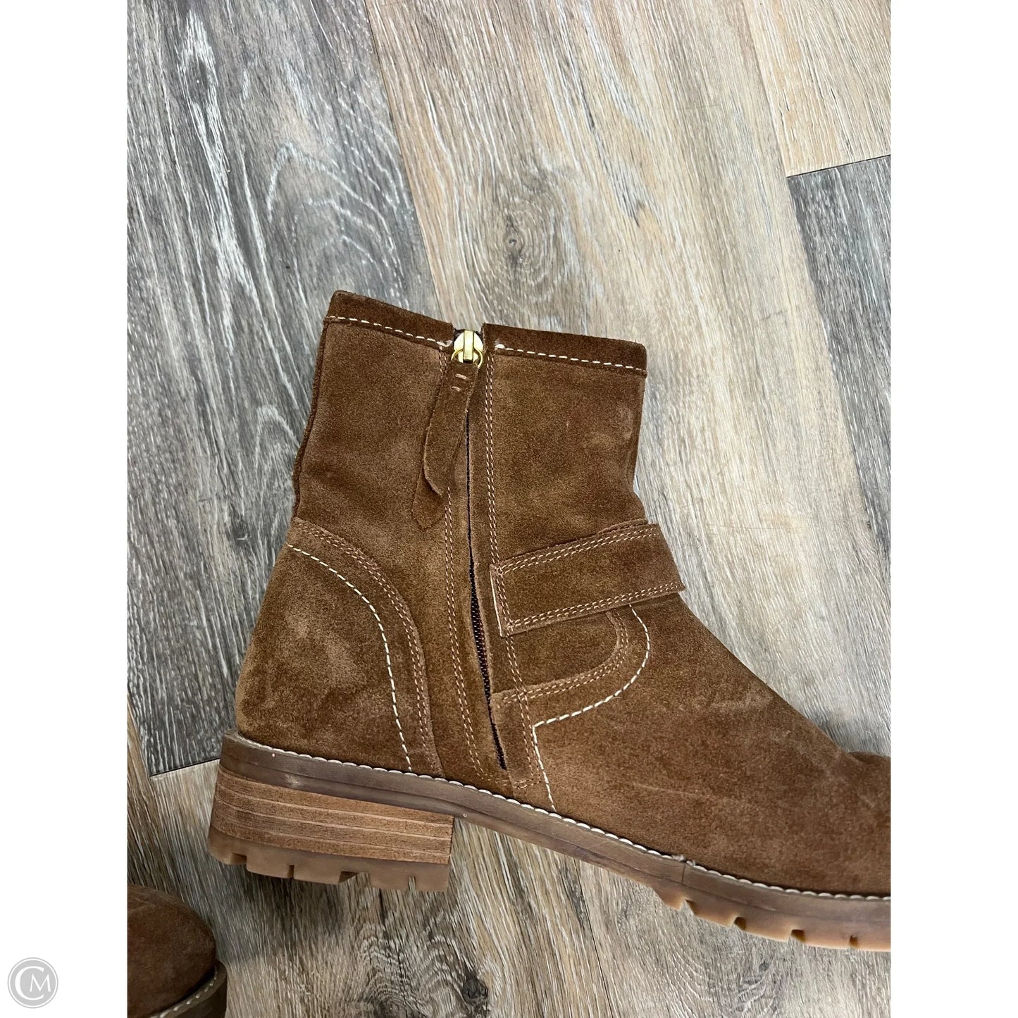 Boots Ankle Flats By Boden In Tan, Size: 9