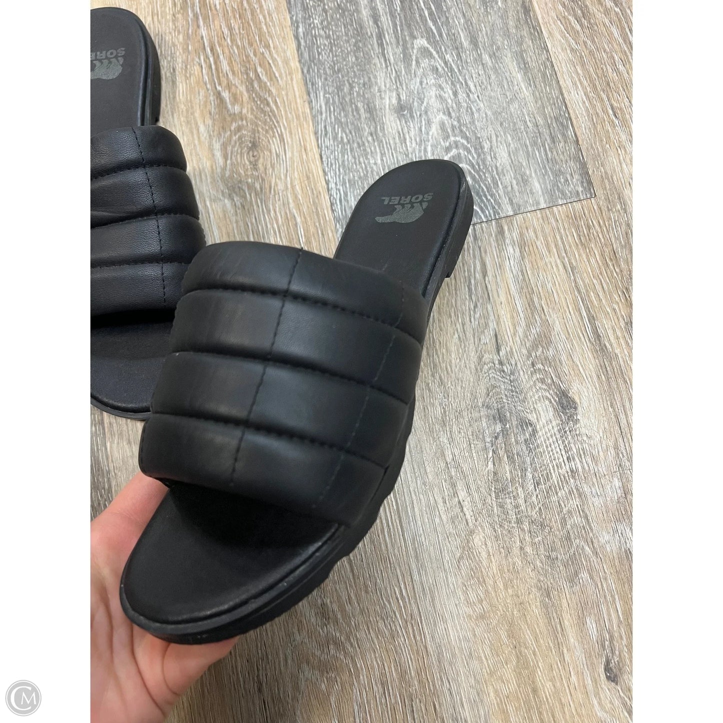 Sandals Flats By Sorel In Black, Size: 9