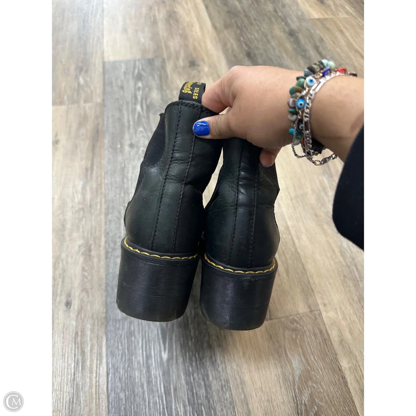 Boots Ankle Heels By Dr Martens In Black, Size: 6