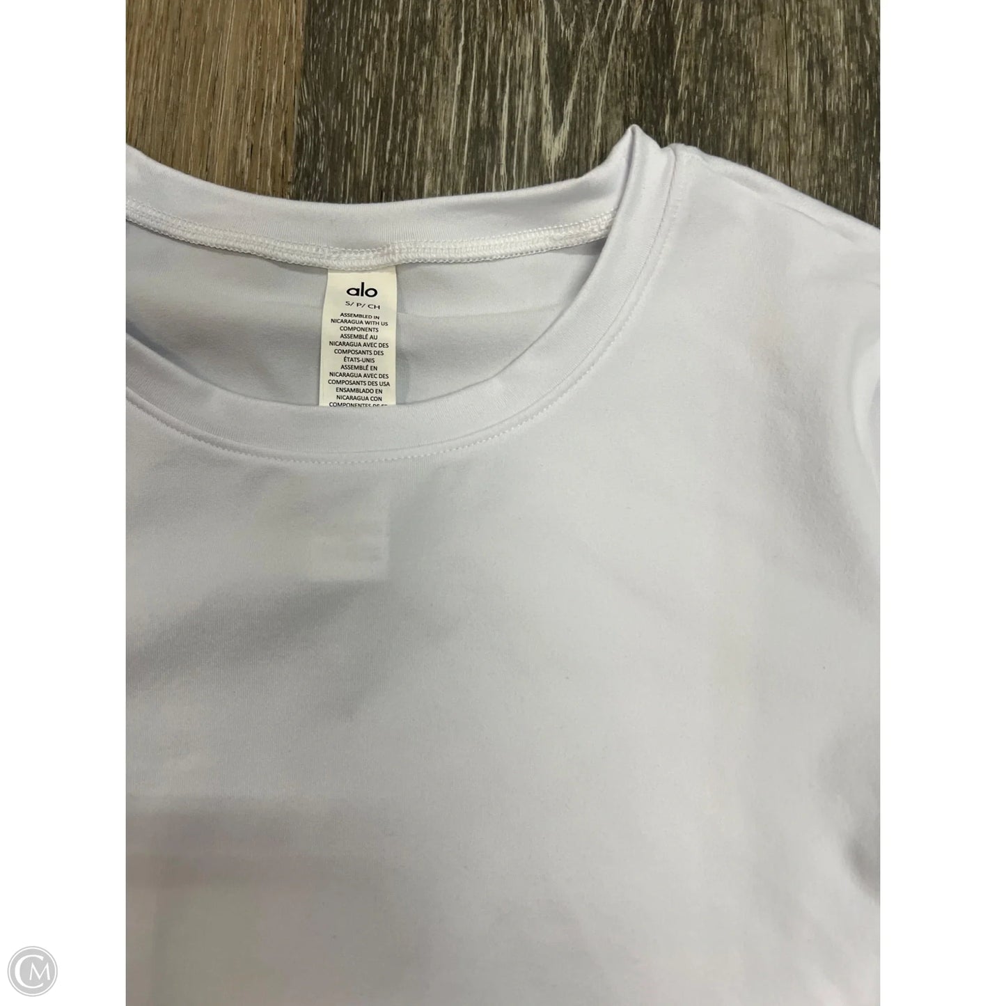 Athletic Top Long Sleeve Crewneck By Alo In White, Size: S