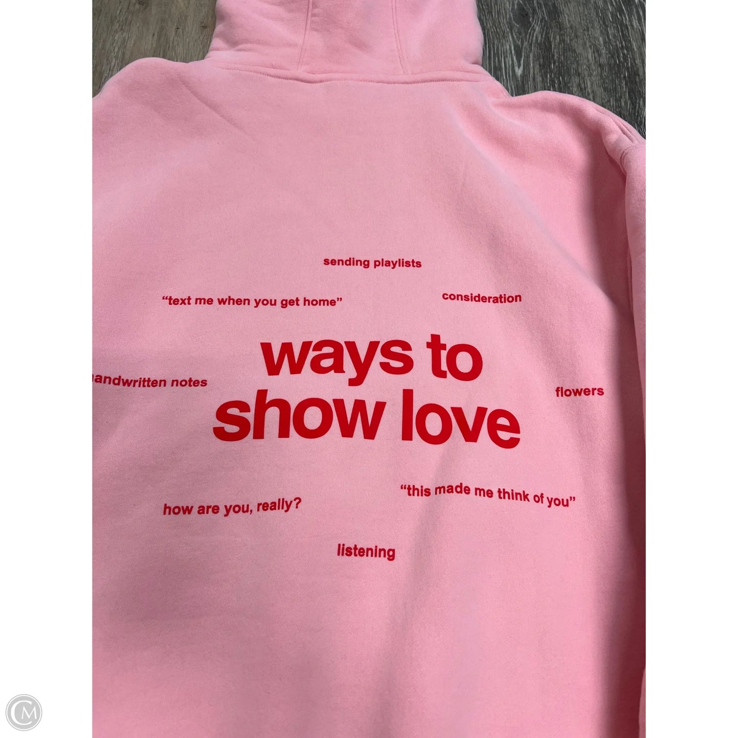 -Athletic Sweatshirt Hoodie By Comfrt In Pink, Size: Xs