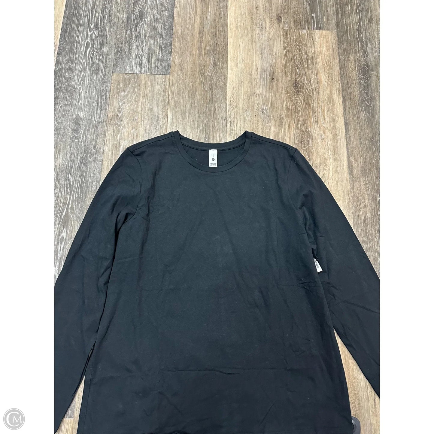 Athletic Top Long Sleeve Crewneck By Lululemon In Black, Size: Xl