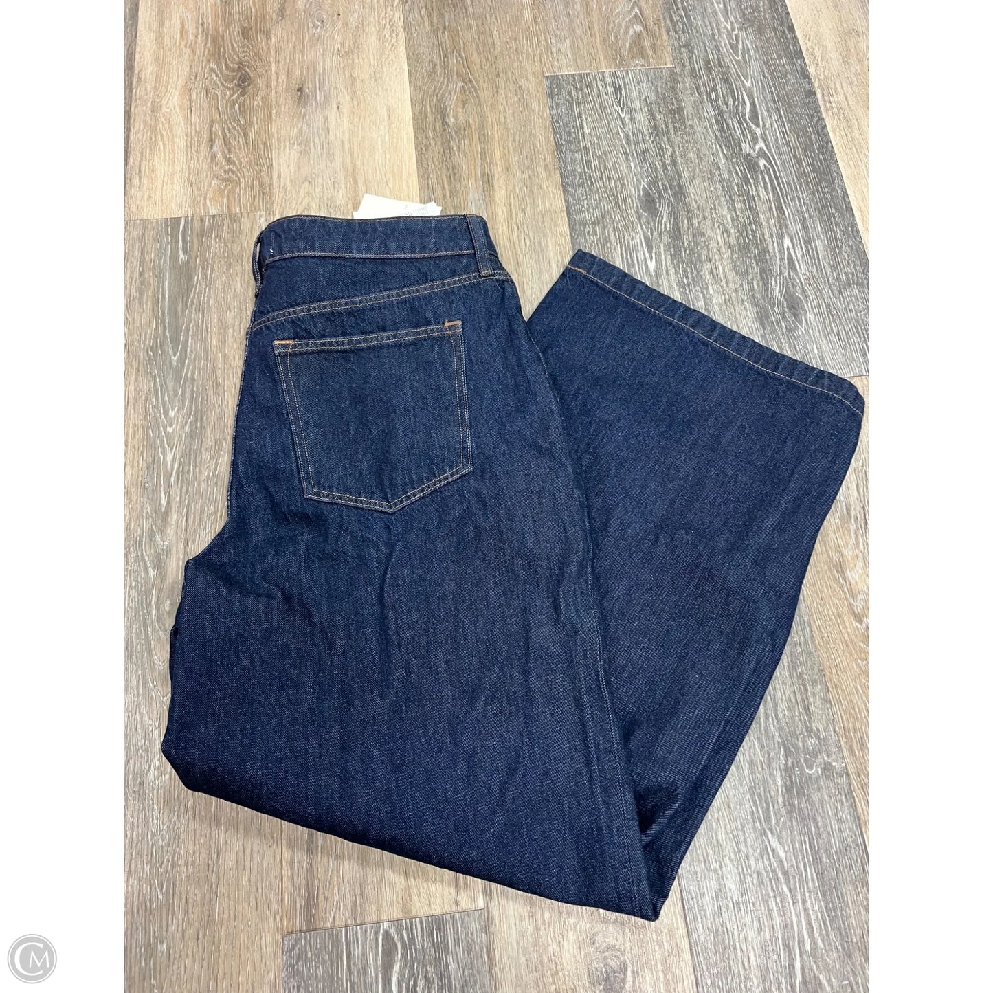 -Jeans Wide Leg By Abercrombie And Fitch In Blue Denim, Size: 14