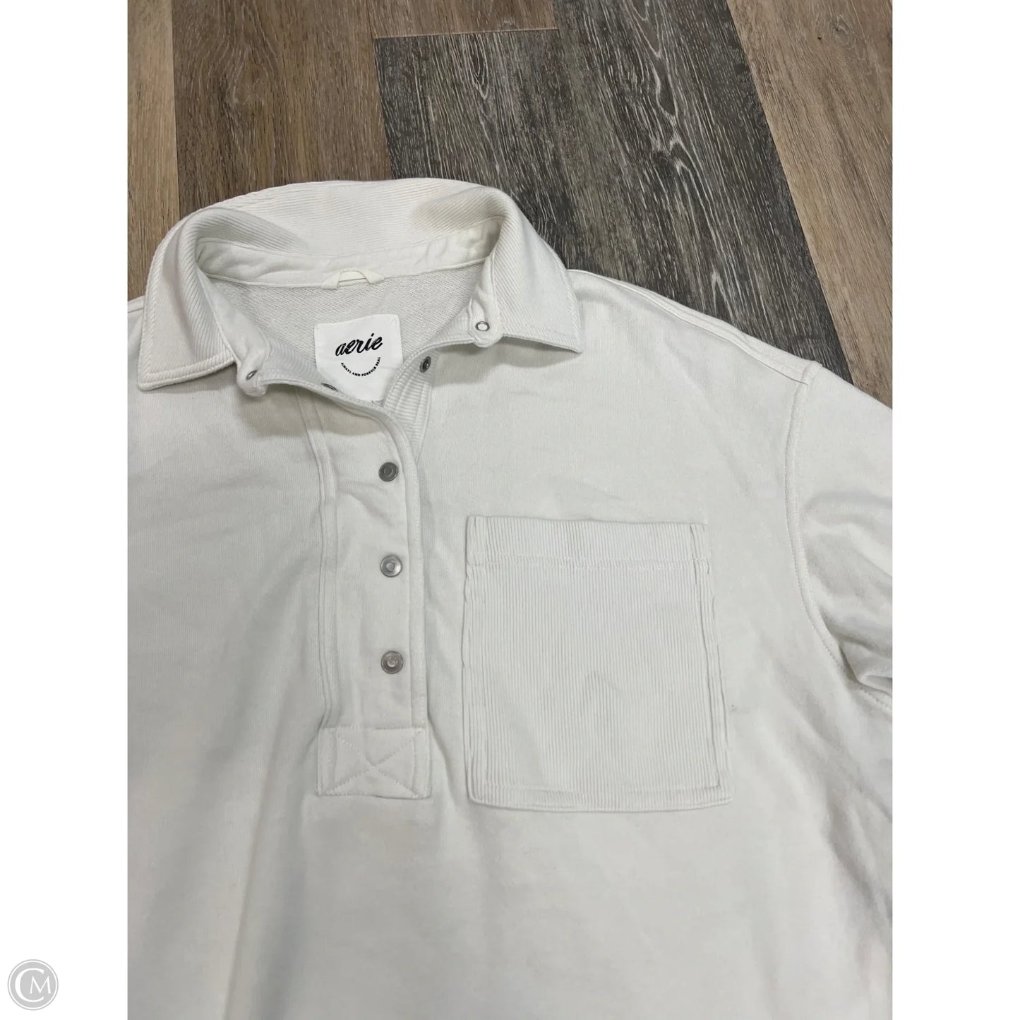 Sweatshirt Collar By Aerie In Cream, Size: M