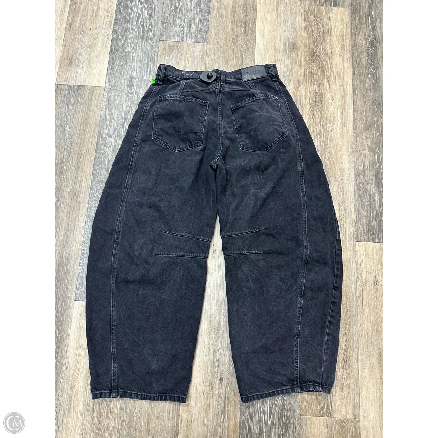 Jeans Wide Leg By We The Free In Black Denim, Size: 4