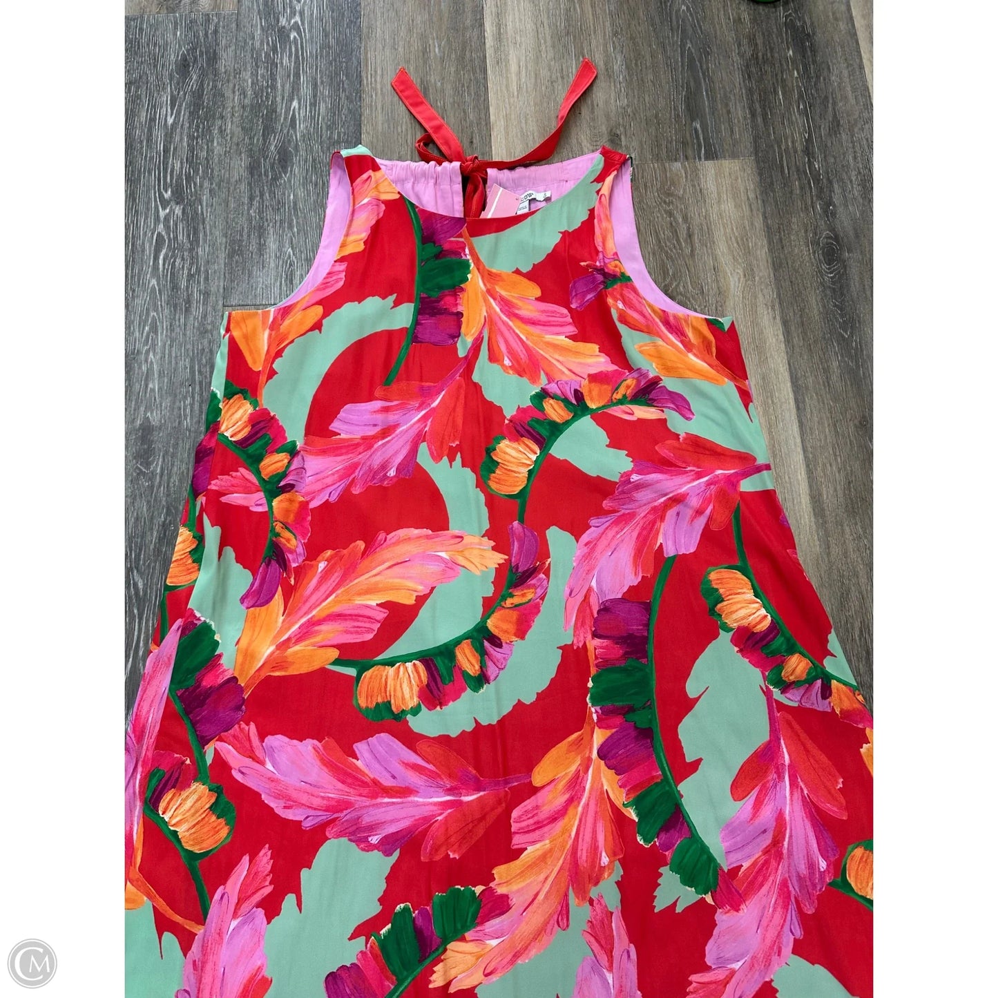 Dress Casual Maxi By Chicos In Floral Print, Size: L