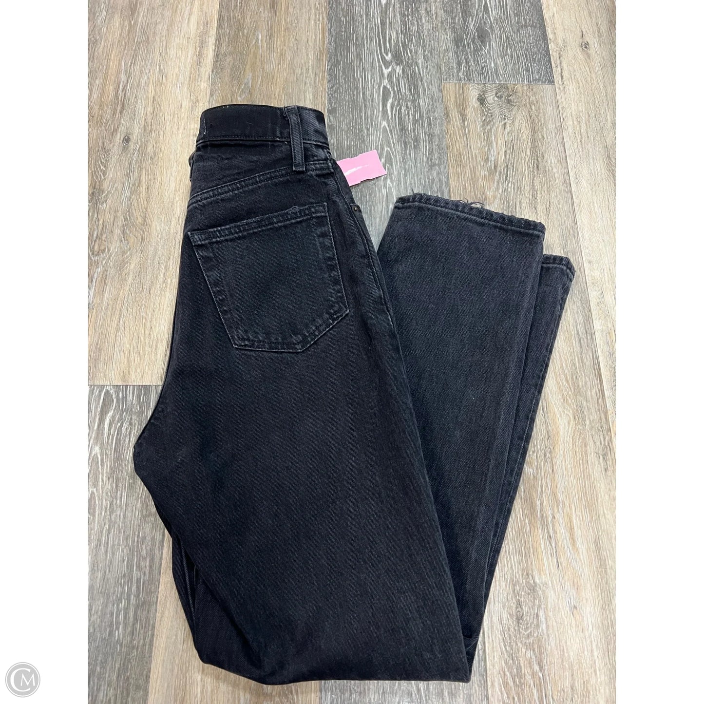Jeans Straight By Abercrombie And Fitch In Black Denim, Size: 2/26