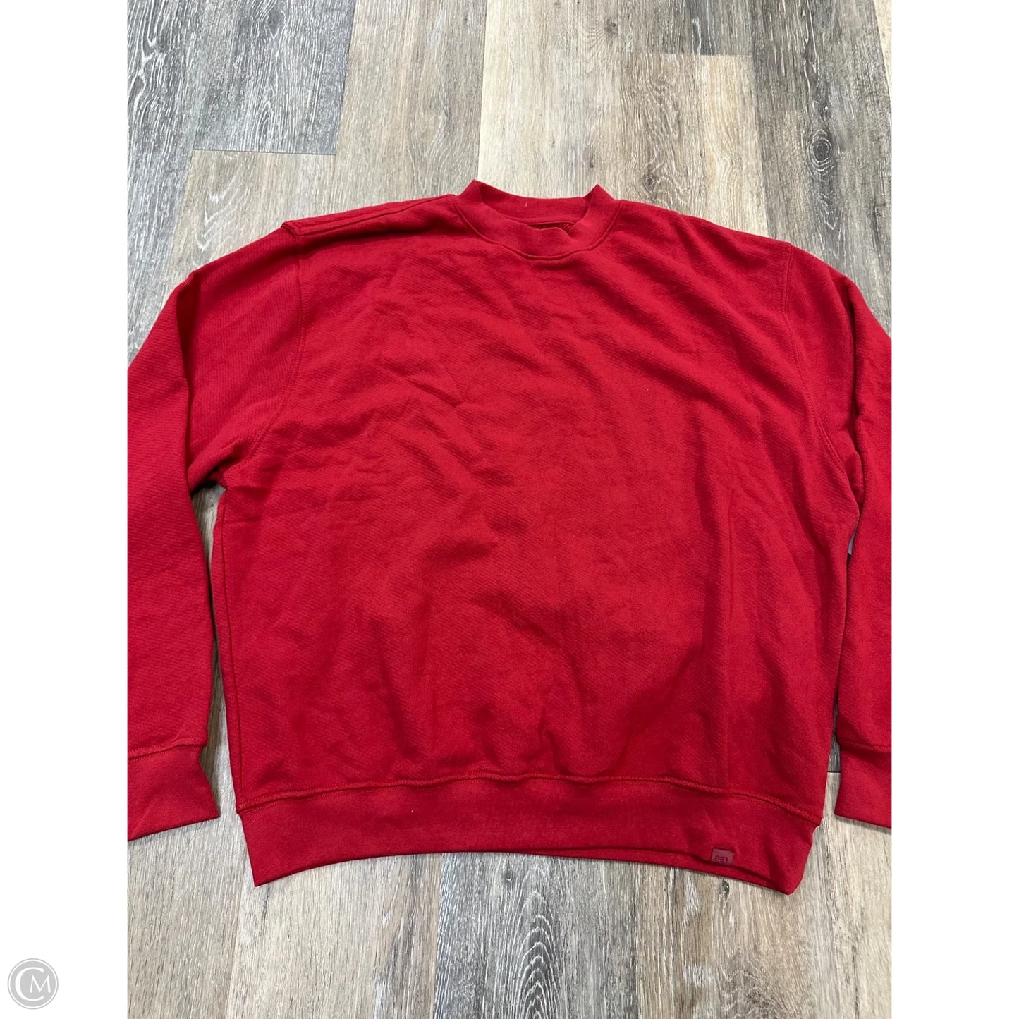 Sweatshirt Collar By Set Active In Red, Size: S
