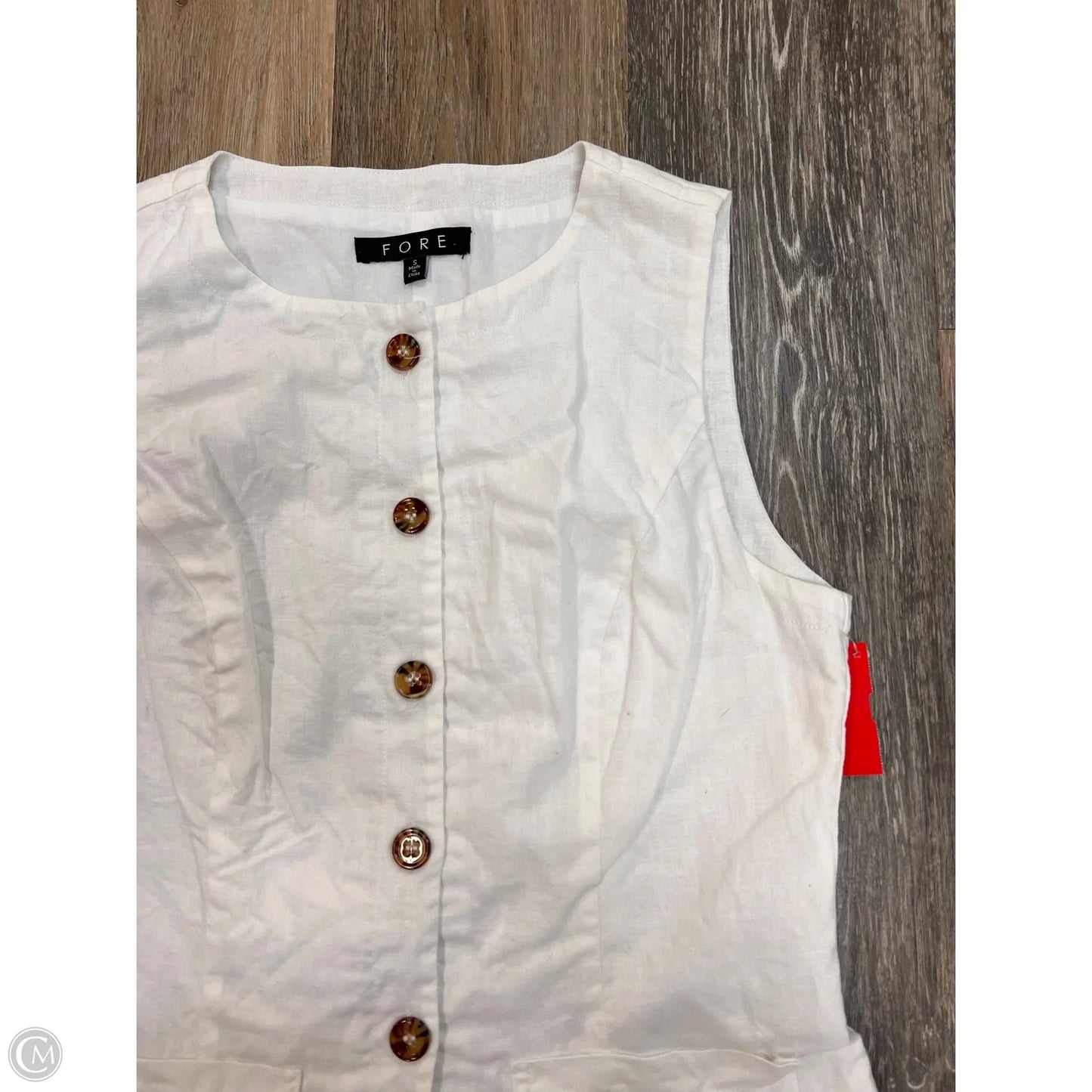 Vest Other By Fore In White, Size: S