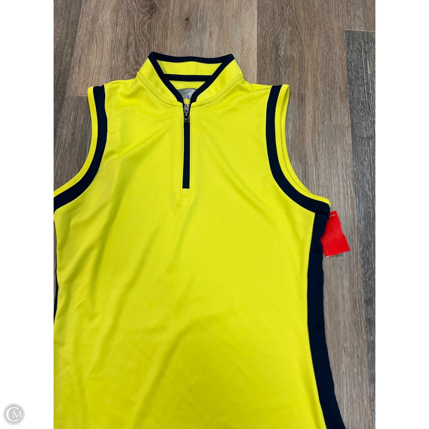 Athletic Tank Top By Callaway In Yellow, Size: S