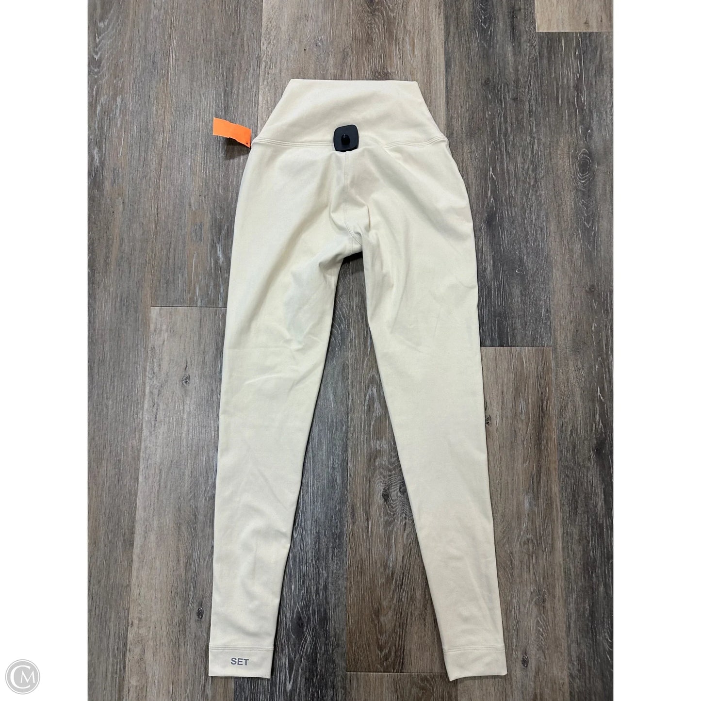 Athletic Pants By Set Active In Cream, Size: Xs
