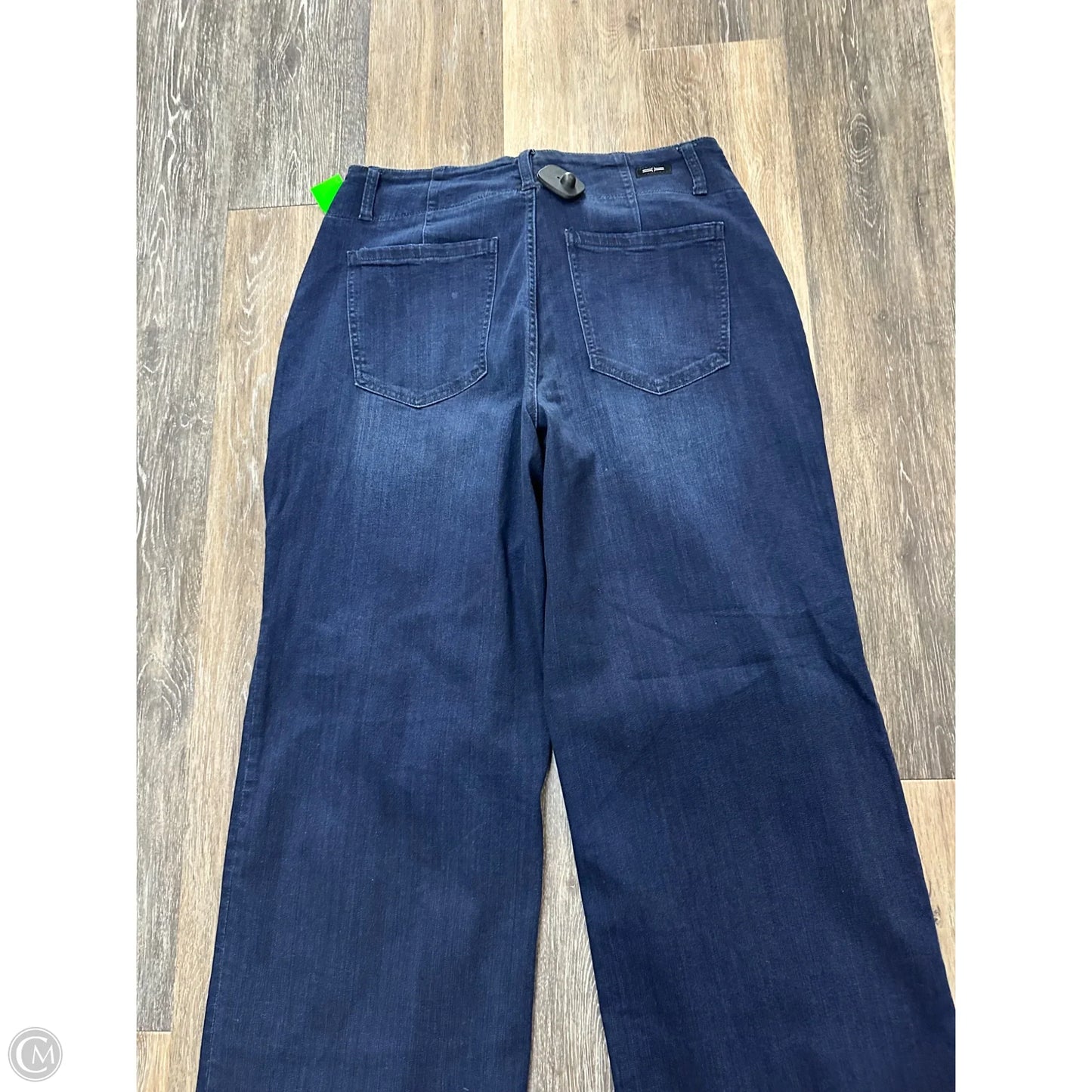 Jeans Wide Leg By Liverpool In Blue Denim, Size: 14