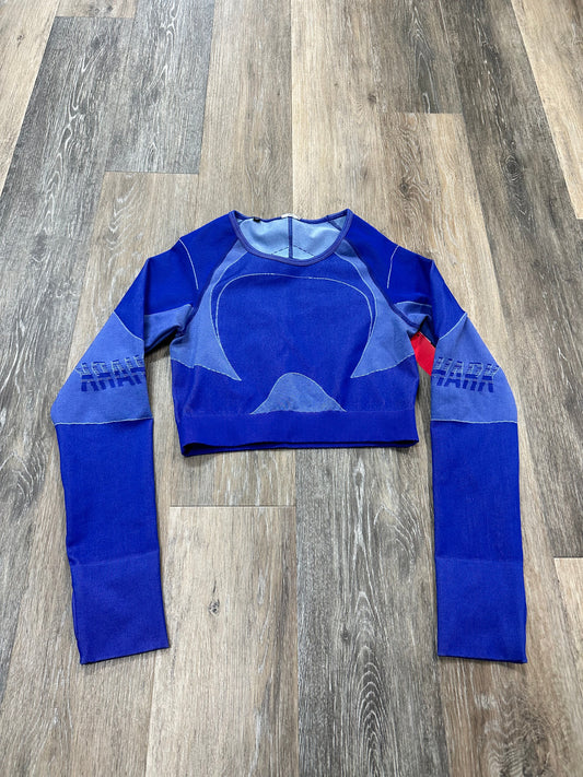 Athletic Top Long Sleeve Collar By Gym Shark  Size: S