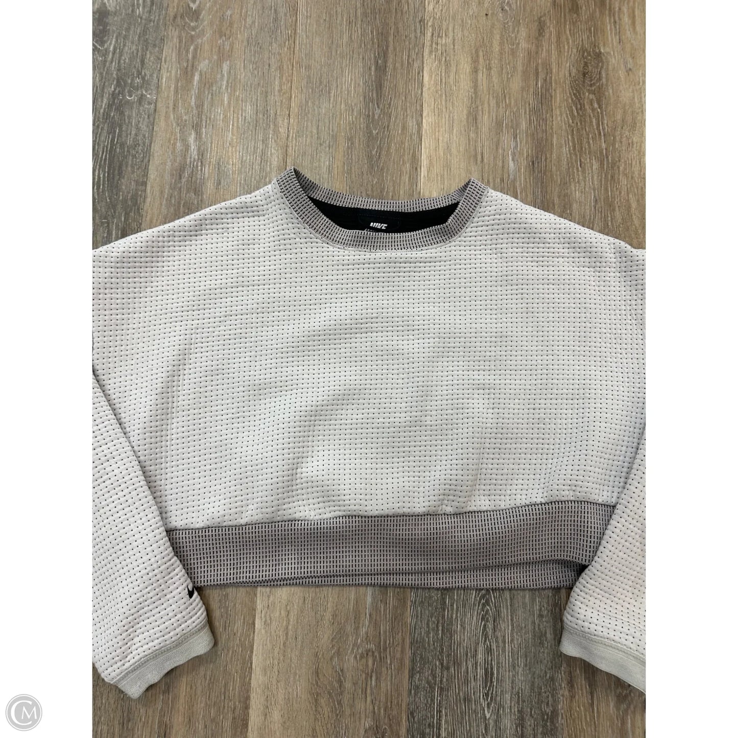 Athletic Sweatshirt Crewneck By Nike In White, Size: L