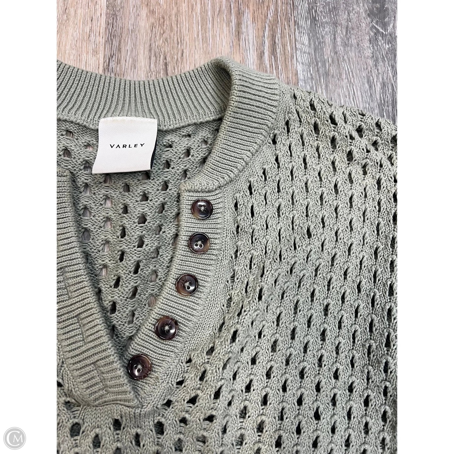 Sweater Short Sleeve By Varley In Green, Size: S
