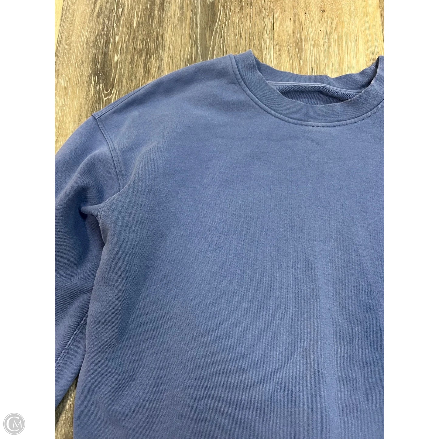 Athletic Sweatshirt Crewneck By Lululemon In Blue, Size: M