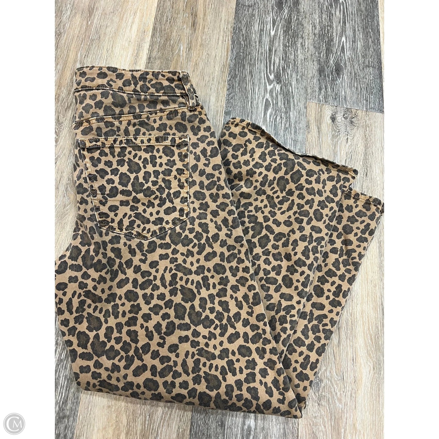 Jeans Straight By American Eagle In Animal Print, Size: 6