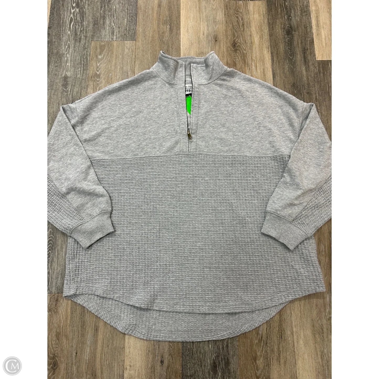 Sweatshirt Collar By American Eagle In Grey, Size: L
