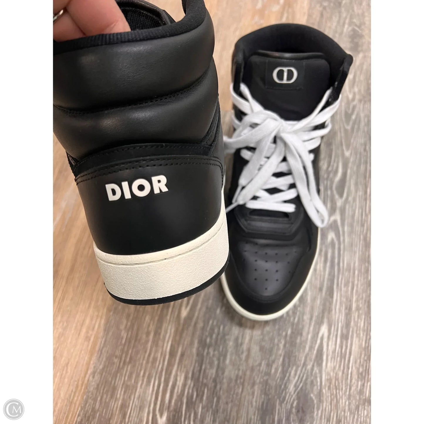 Shoes Luxury Designer By Dior In Black & White, Size: 12 (men’s 10)