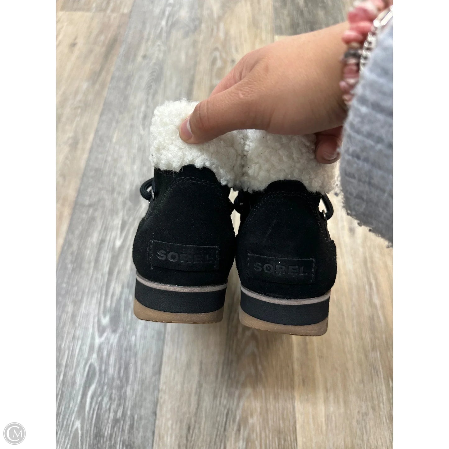 Boots Ankle Heels By Sorel In Black, Size: 8