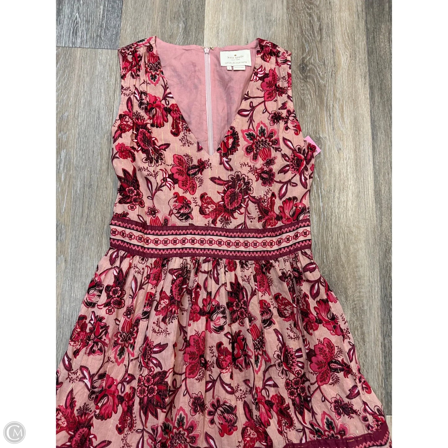Dress Designer By Kate Spade In Floral Print, Size: 0