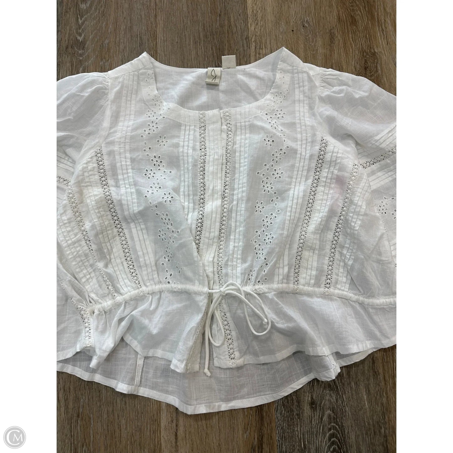 Blouse Long Sleeve By Joie In White, Size: Xs