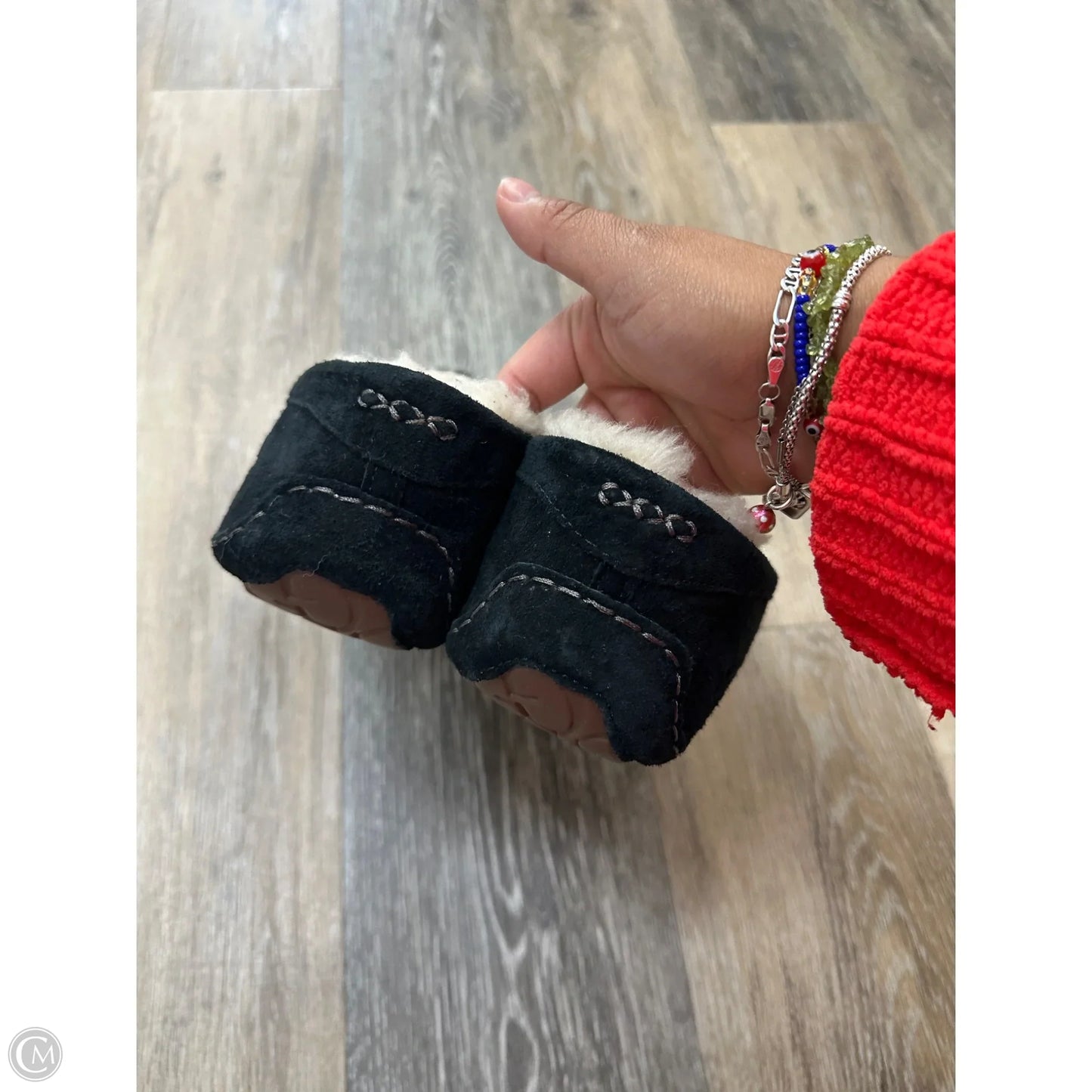 Slippers Designer By Ugg In Black, Size: 11