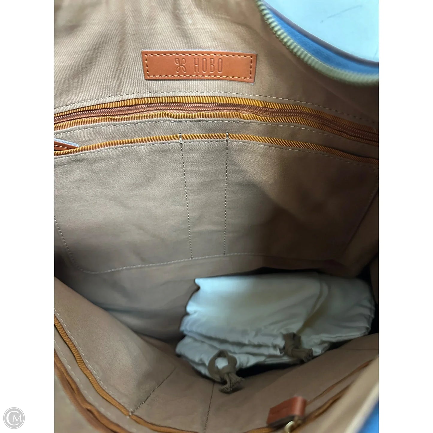 Handbag Leather By Hobo Intl, Size: Large