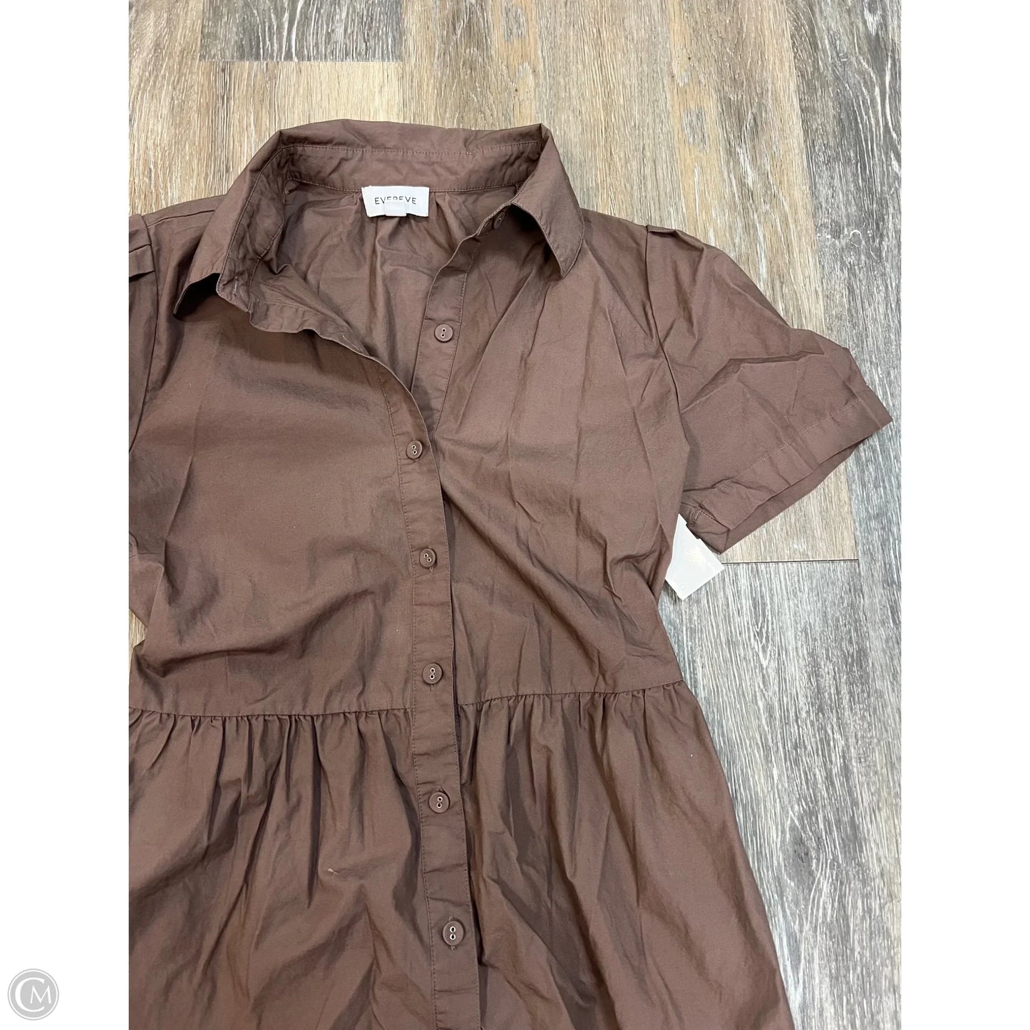 Dress Casual Maxi By Evereve In Brown, Size: Xs