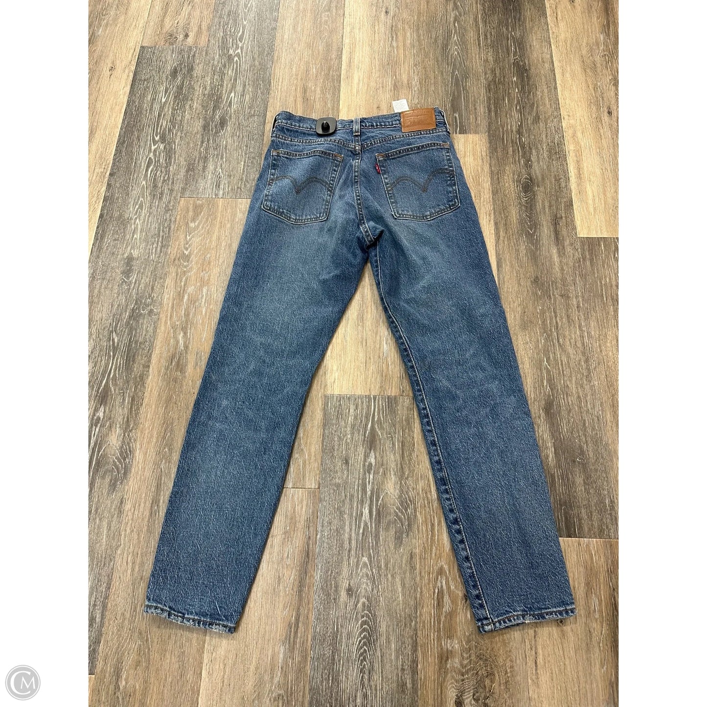 Jeans Straight By Levis In Blue Denim, Size: 4