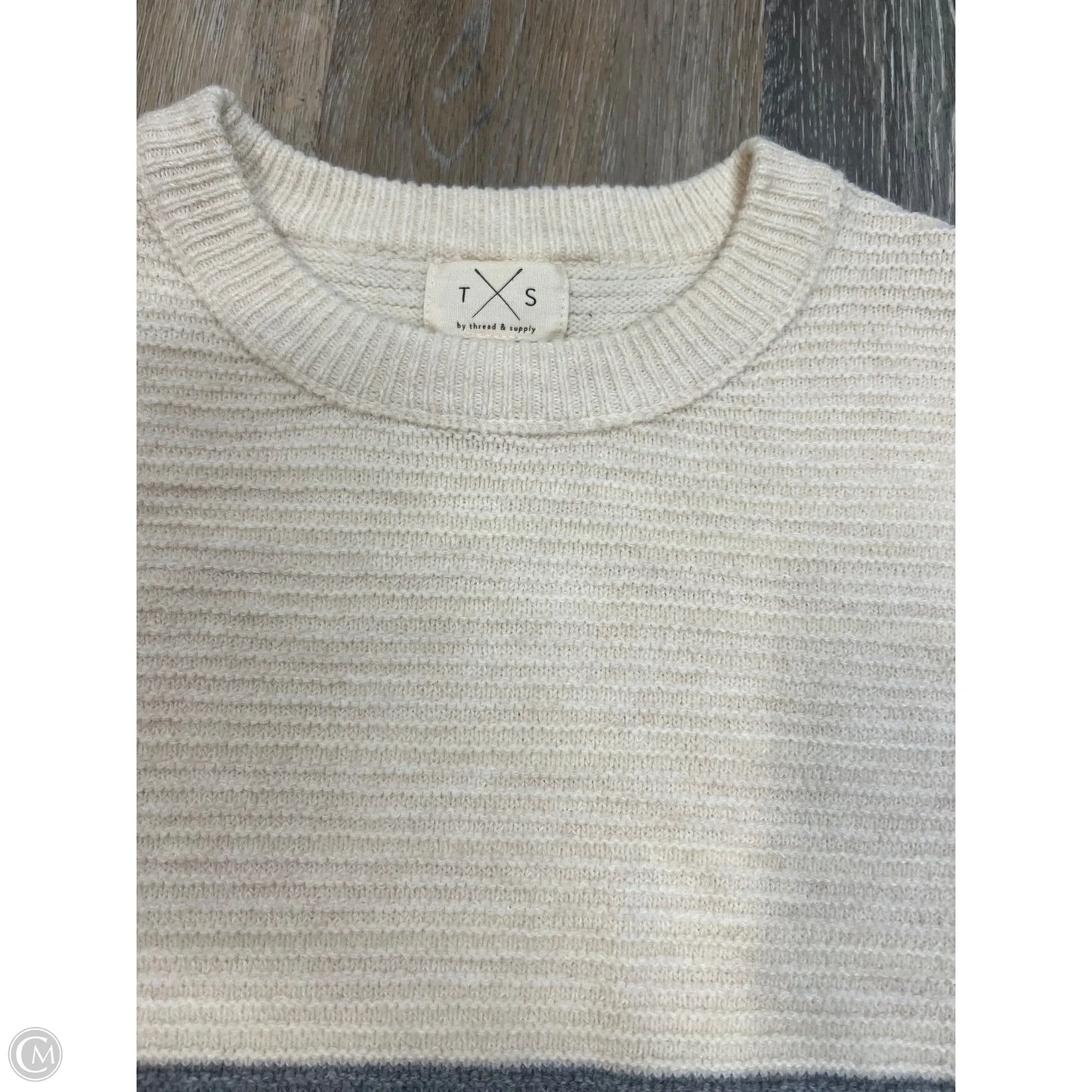 Sweater By Thread And Supply In Cream, Size: M