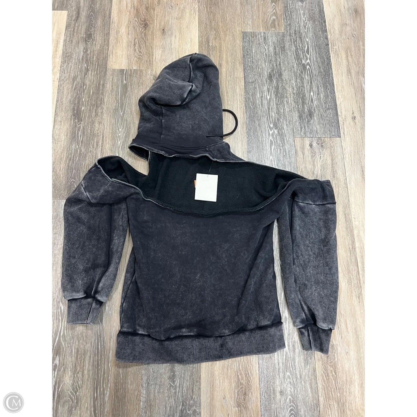 Athletic Sweatshirt Hoodie By Aqilla In Grey, Size: S