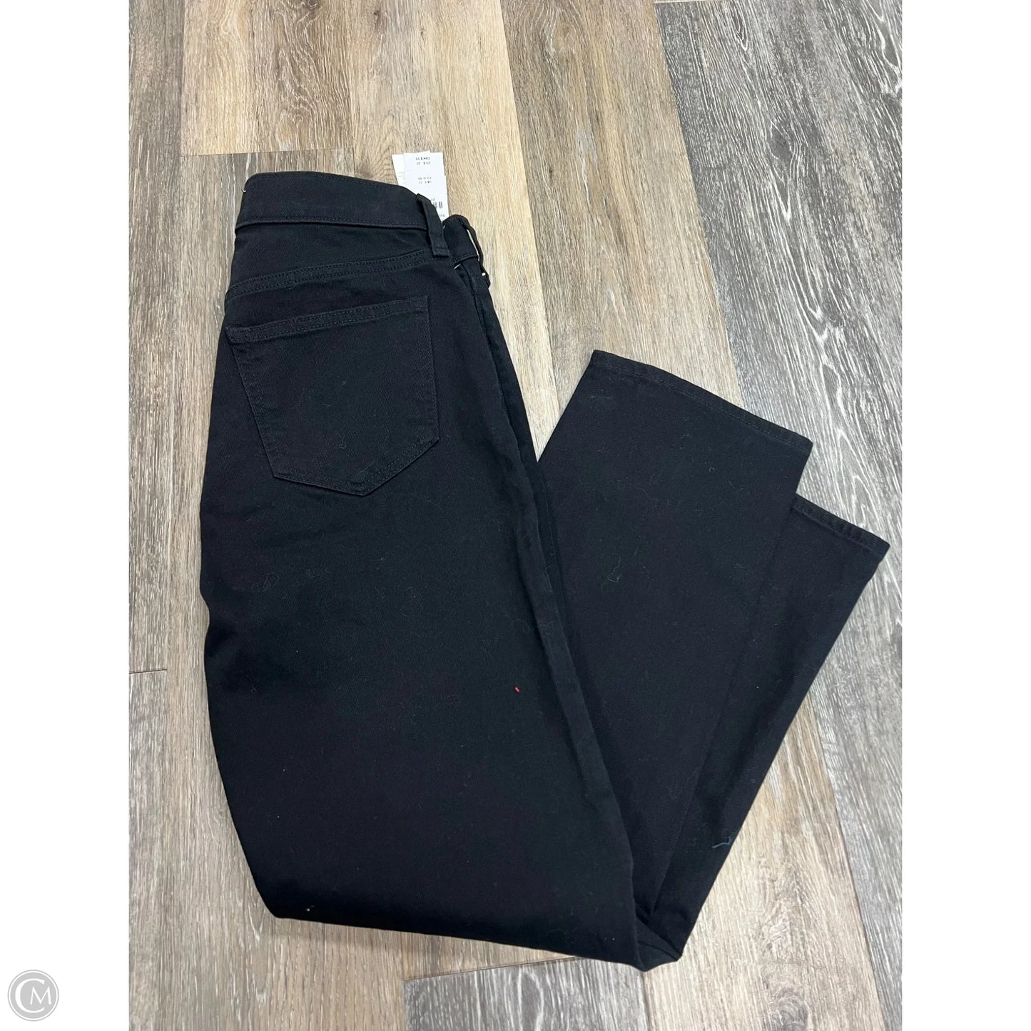 -Jeans Straight By Abercrombie And Fitch In Black Denim, Size: 4