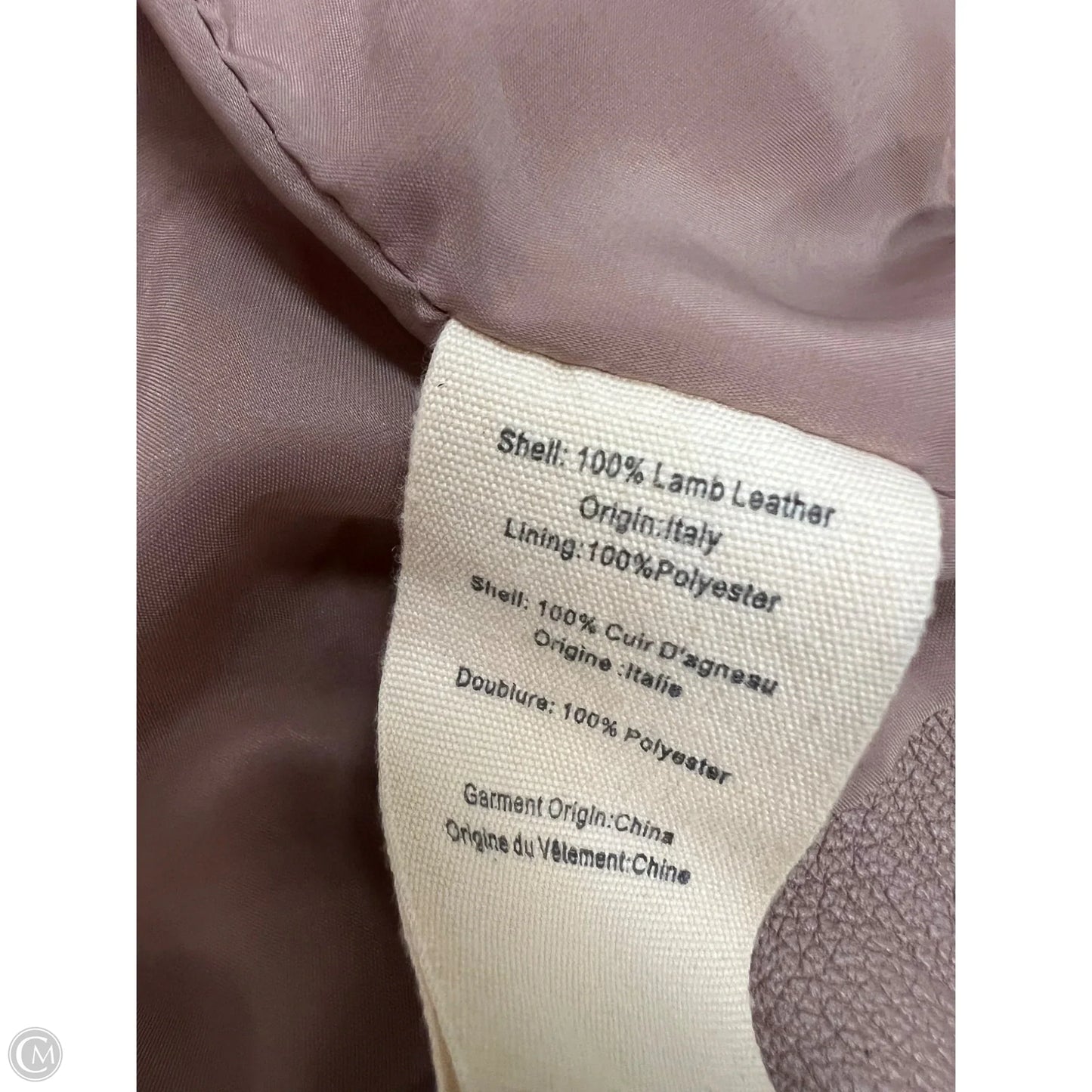 Blazer Leather Designer By L Agence In Tan, Size: 0