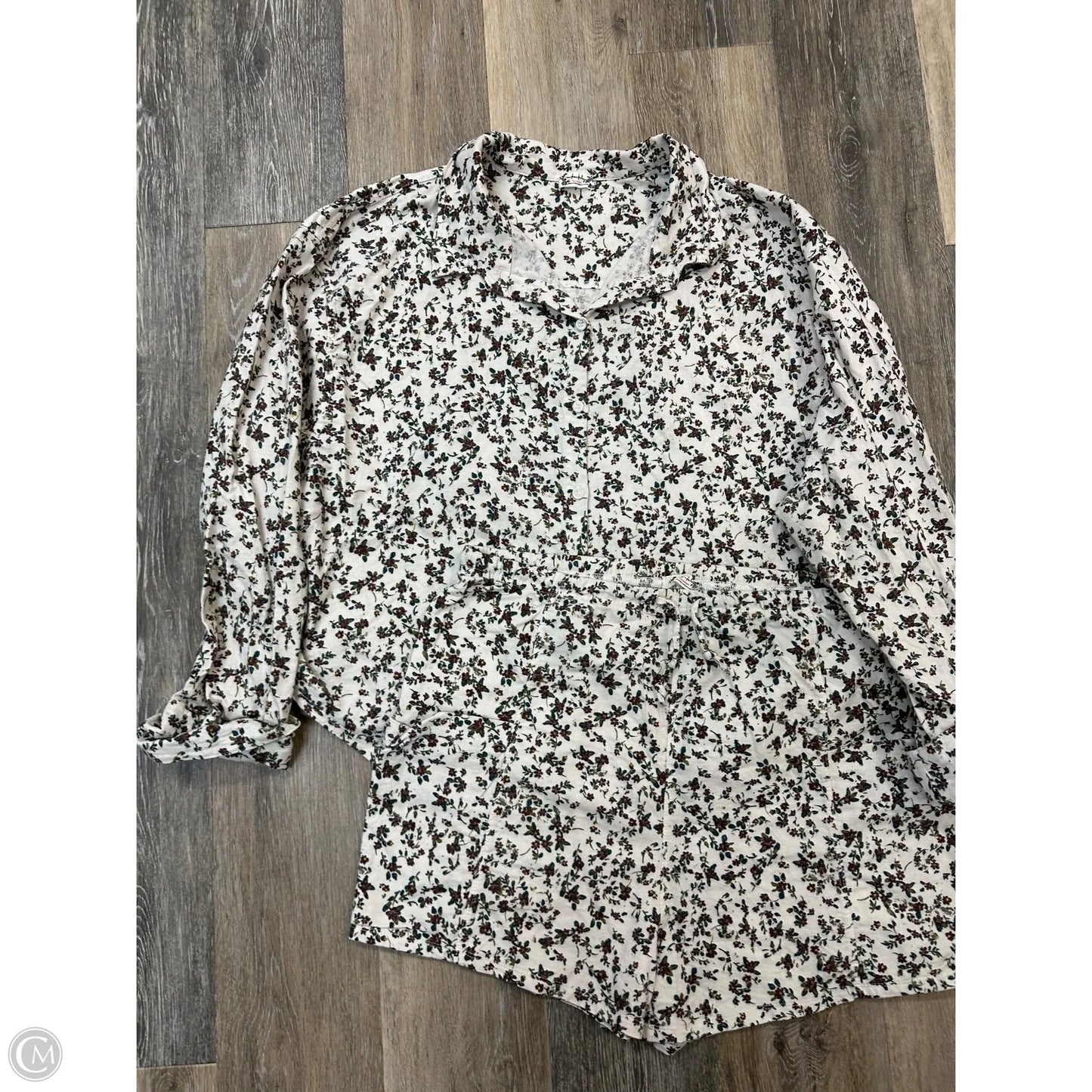 Pajamas 2pc By Free People In Floral Print, Size: Xl