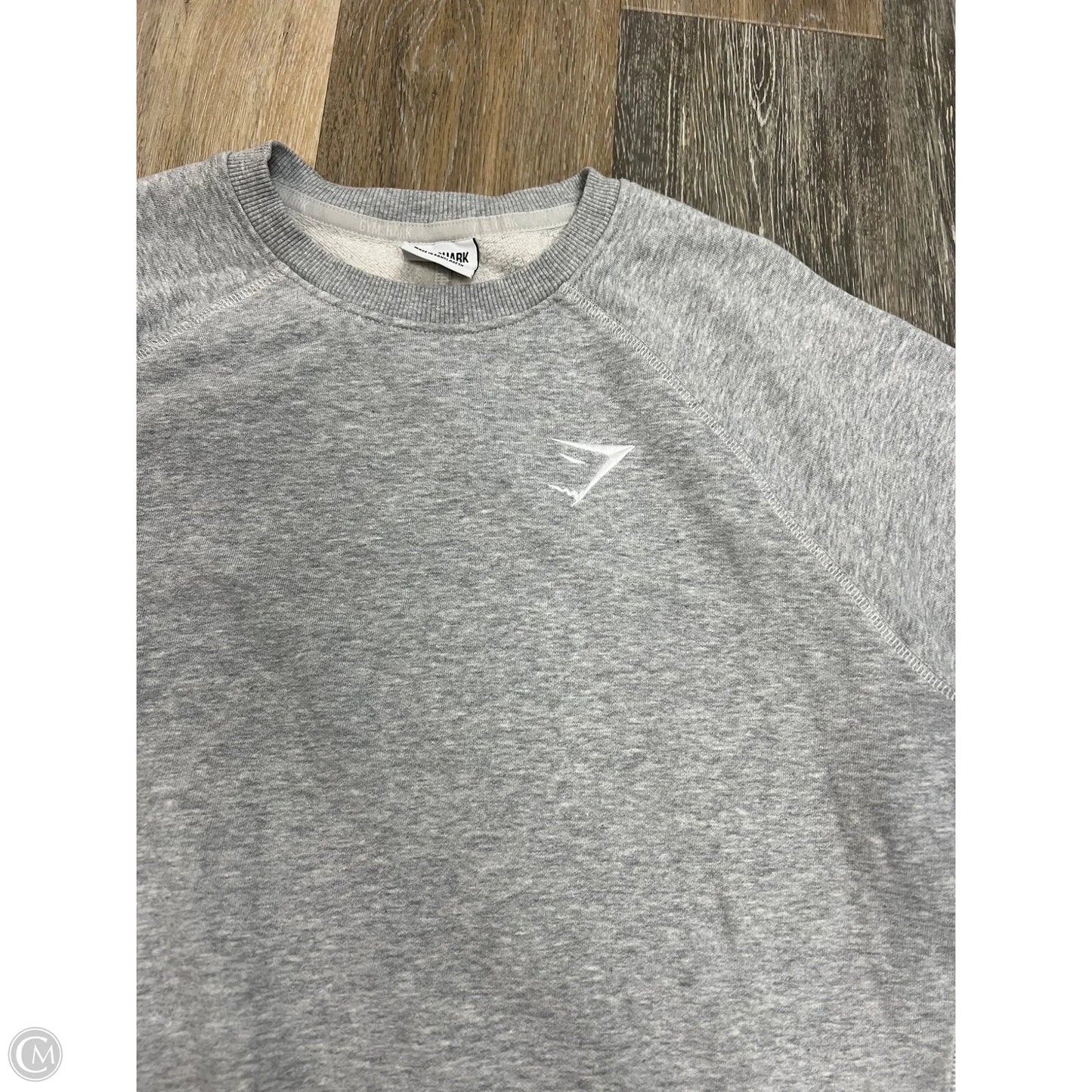 Athletic Sweatshirt Collar By Gym Shark In Grey, Size: S