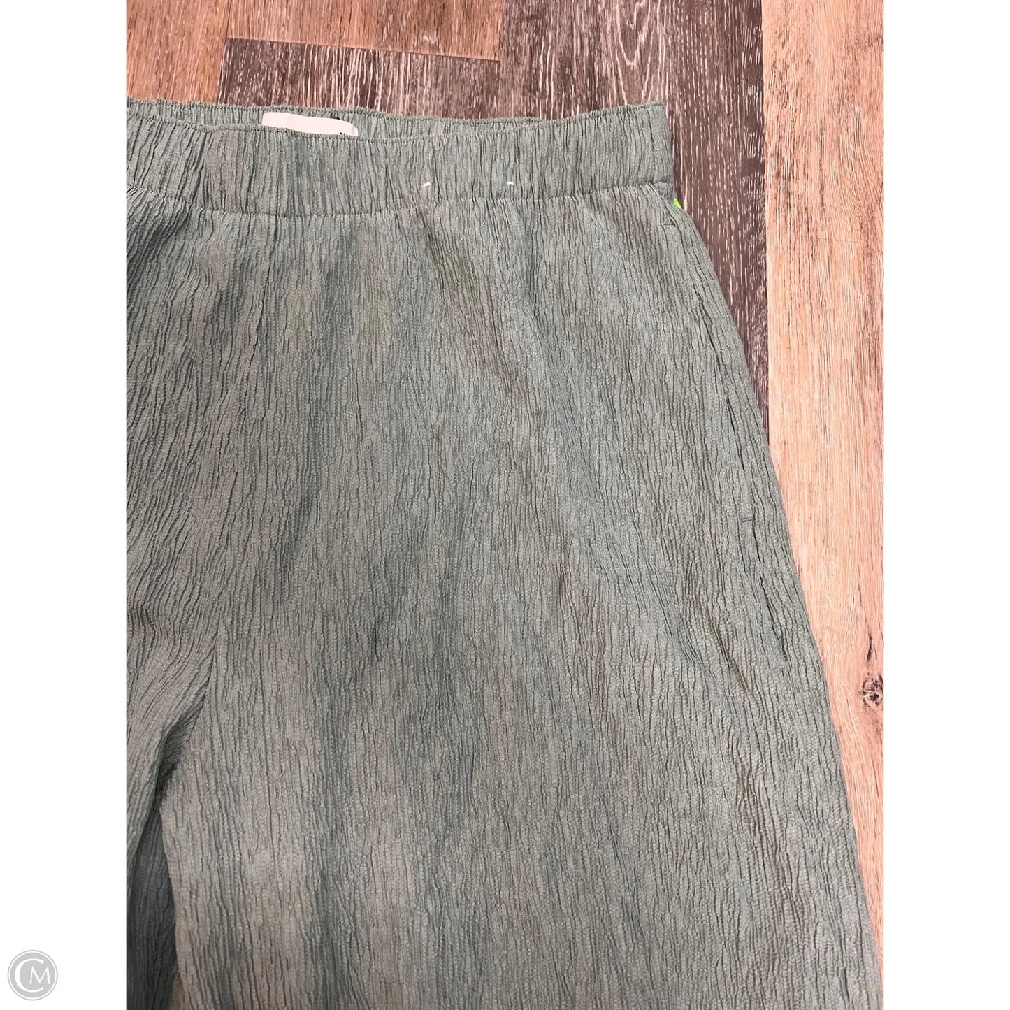 Pants Wide Leg By Abercrombie And Fitch In Green, Size: Mp