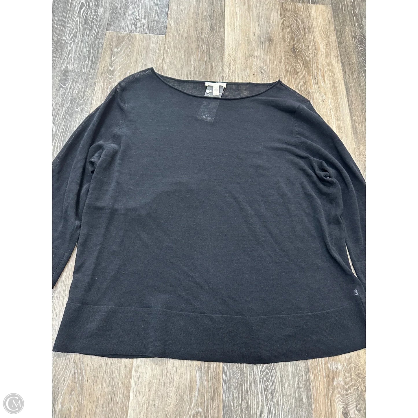 Sweater By Eileen Fisher In Black, Size: L